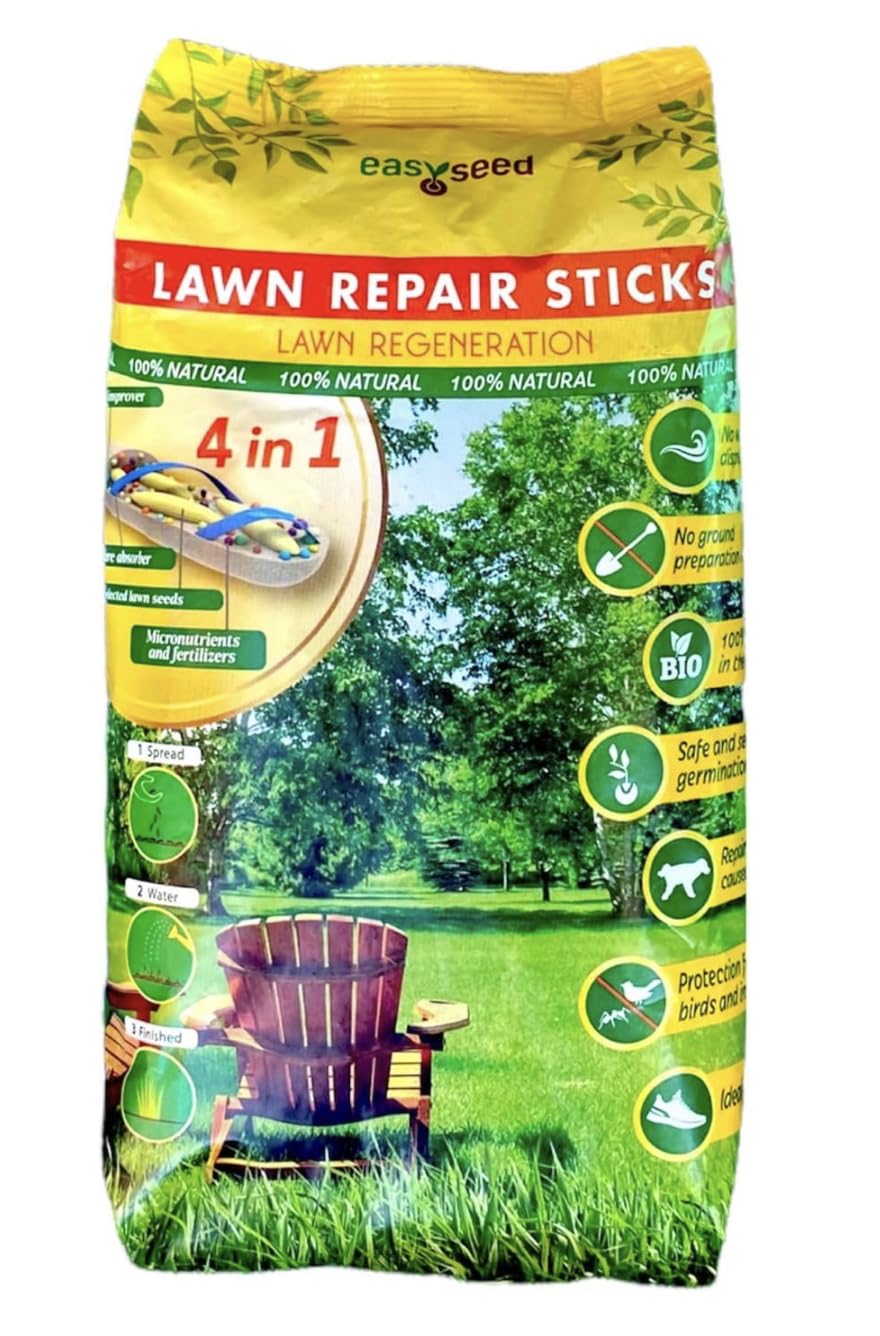 Lawn Patch Repair Coated Grass Seeds Premium Hard Wearing Shade/Sun (0.85 KG)