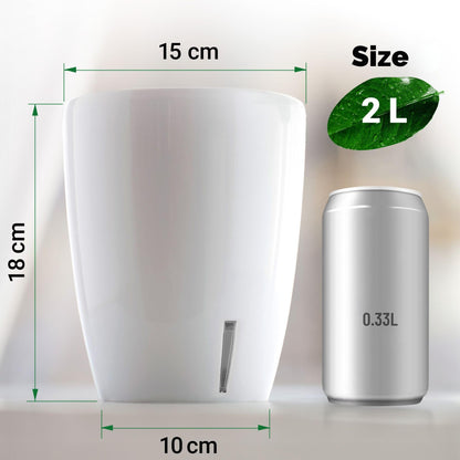 Happyplants ORCHIDEA Self-Watering Orchid Pot Flower Planter With Water Level Indicator Water Reserve And Drainage Holes