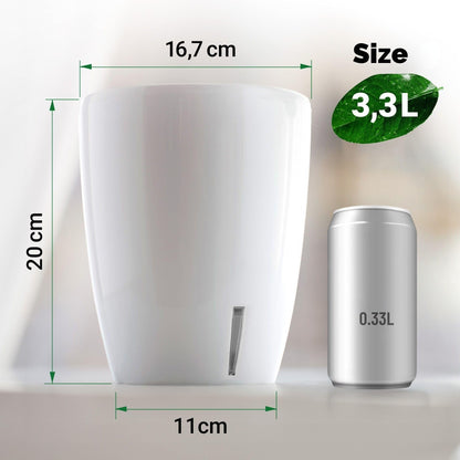 Happyplants ORCHIDEA Self-Watering Orchid Pot Flower Planter With Water Level Indicator Water Reserve And Drainage Holes